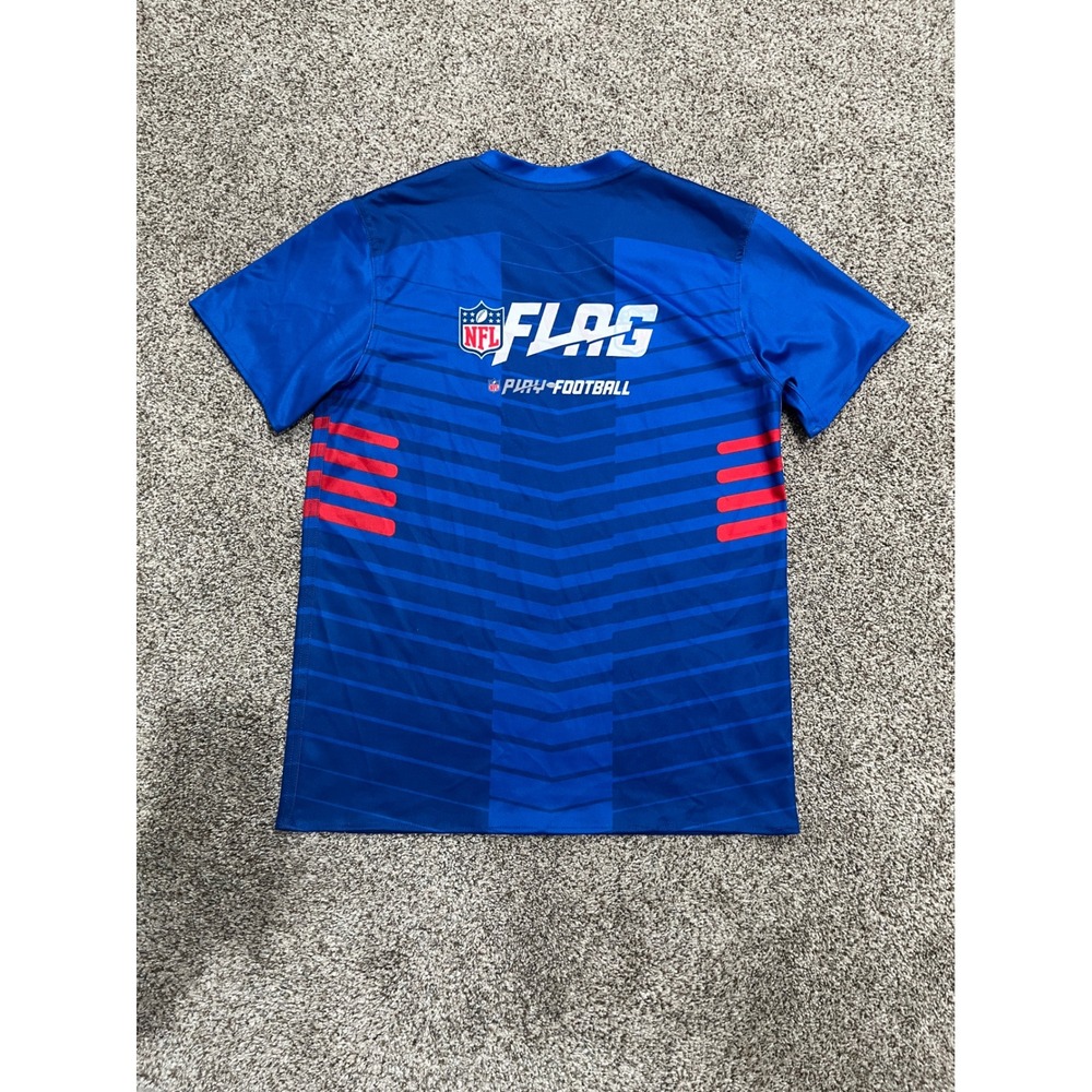NFL Flag Football Buffalo Bills Reversible Jersey Blue Red Mens Medium M Logo - Picture 2 of 6